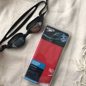 Speedo Swim Cap & Goggles